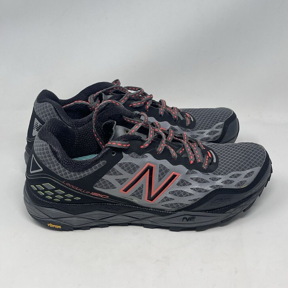 New Balance Leadville 1210 Running Shoes Womens 8 Black Gray Trail Sneakers